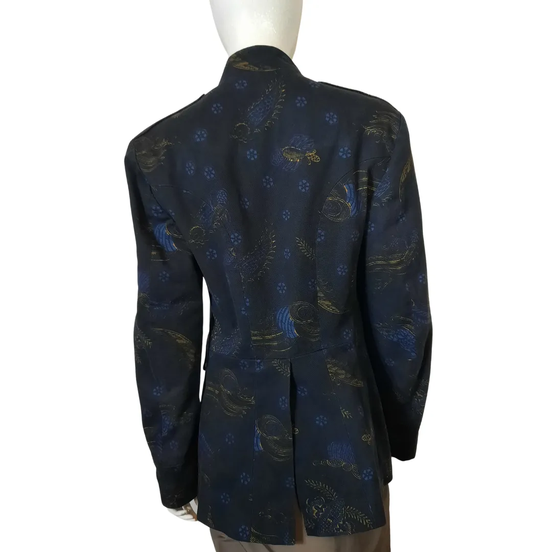 Vintage Dries Van Noten Mandarin Collar Button Up Jacket Size 50