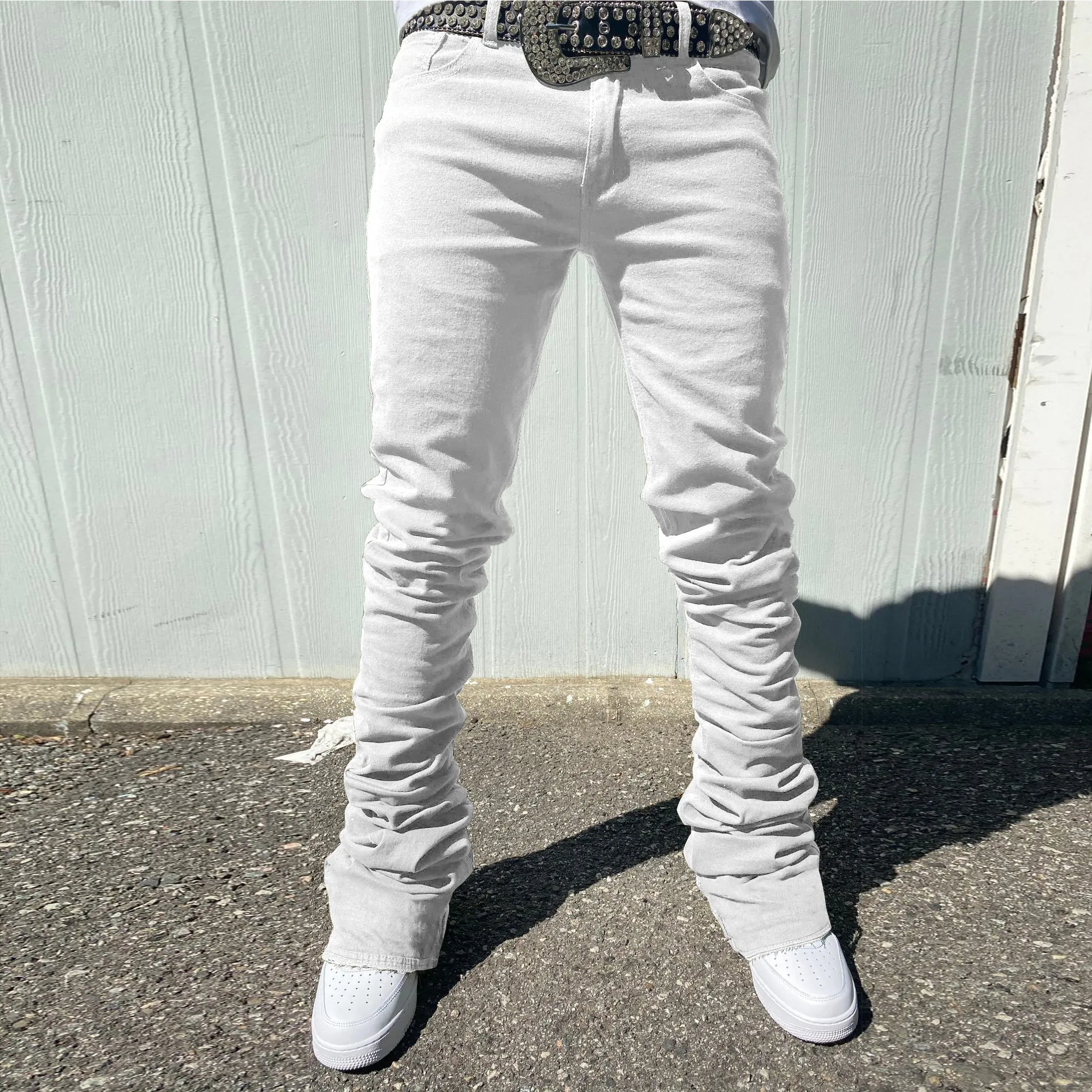 Vintage Fashion Hip Hop Street Slim Jeans