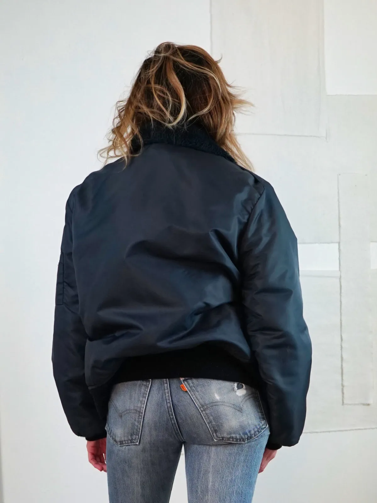 Vintage Nylon Flight Bomber Jacket