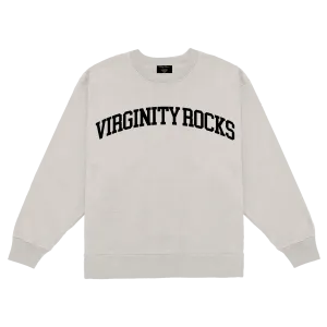 Virginity Rocks Arch Oatmeal Crewneck