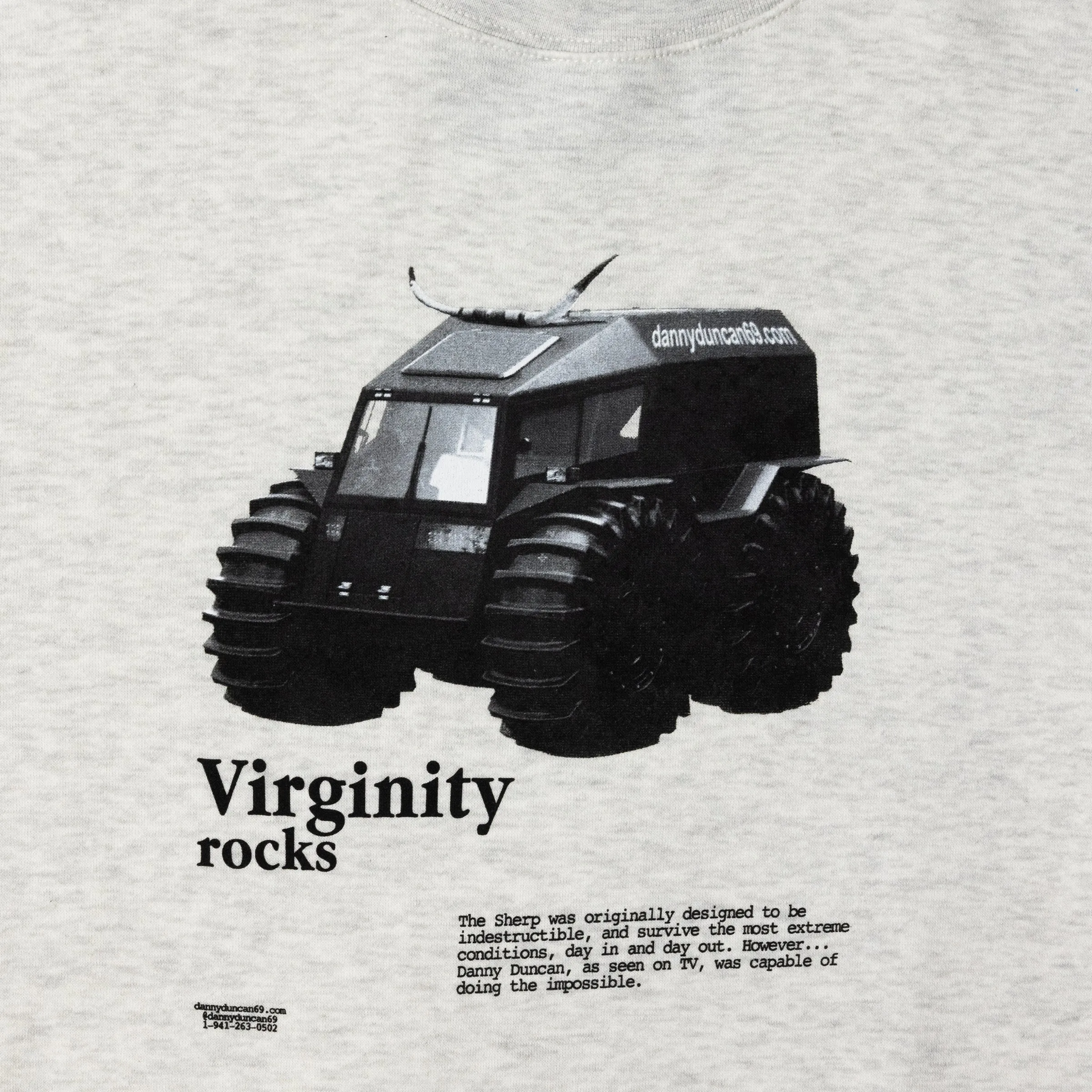 Virginity Rocks Sherp Oatmeal Crewneck