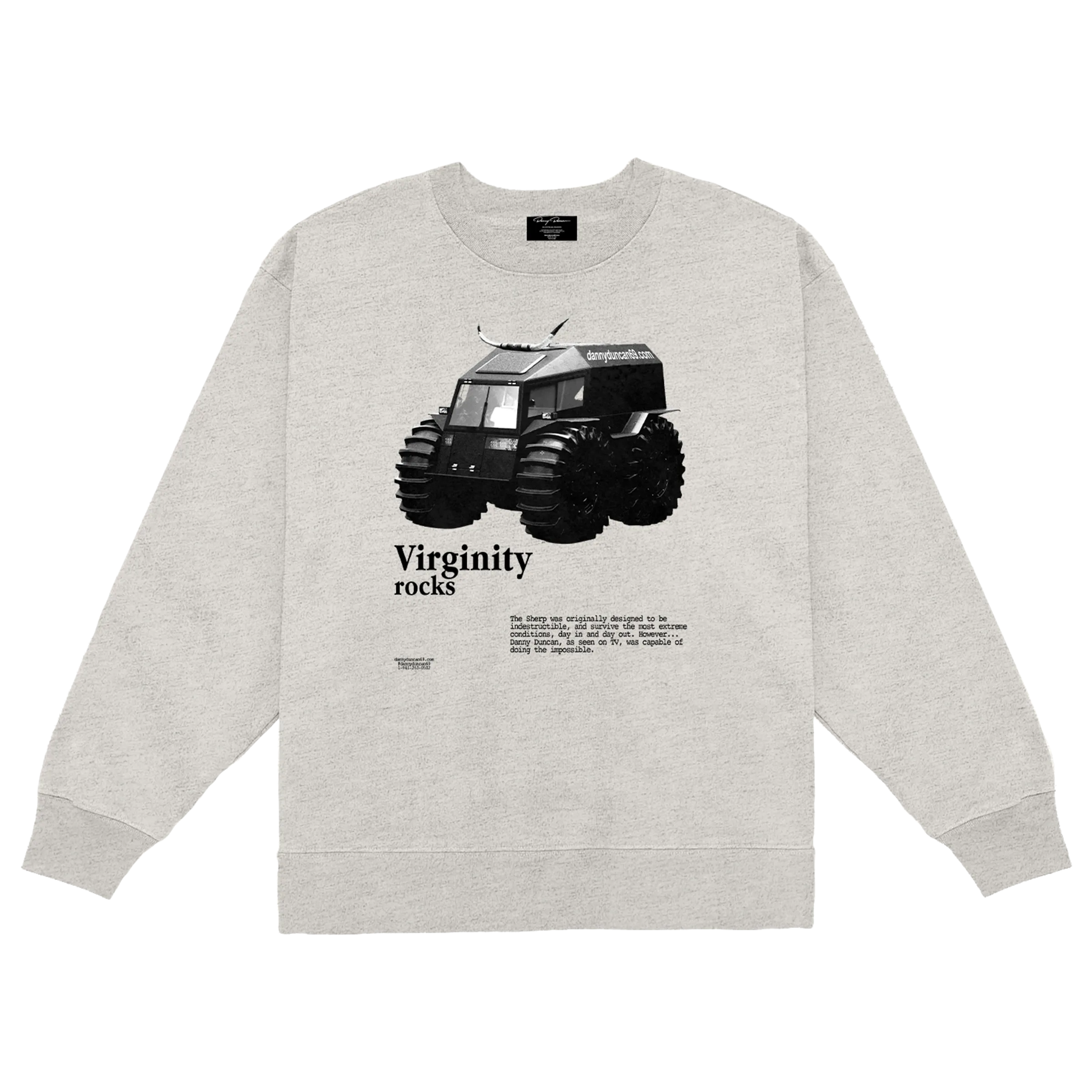 Virginity Rocks Sherp Oatmeal Crewneck