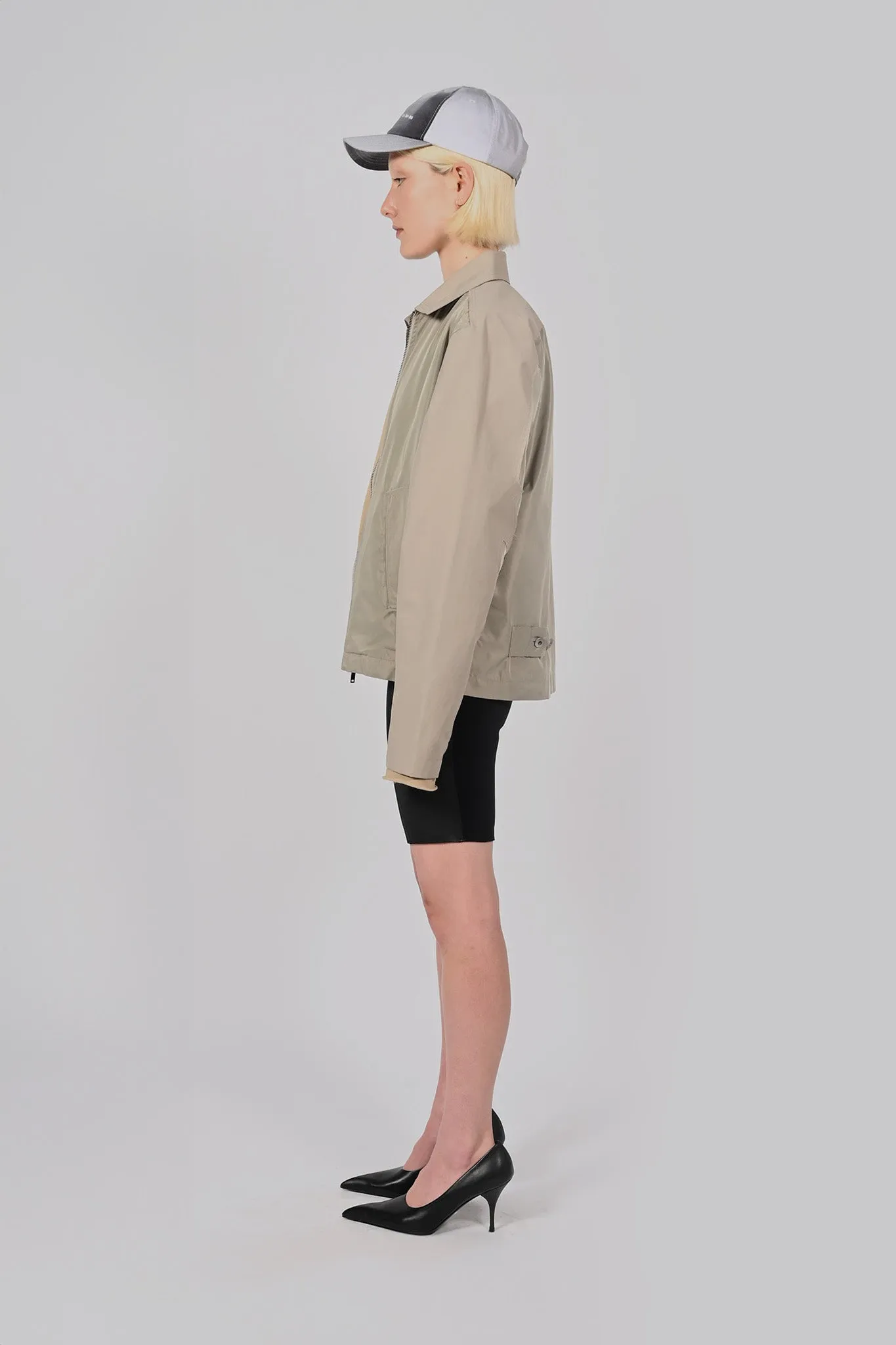 Wave Seam Cropped Jacket  Unisex