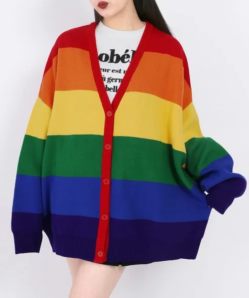 W❤️C rainbow cardigan