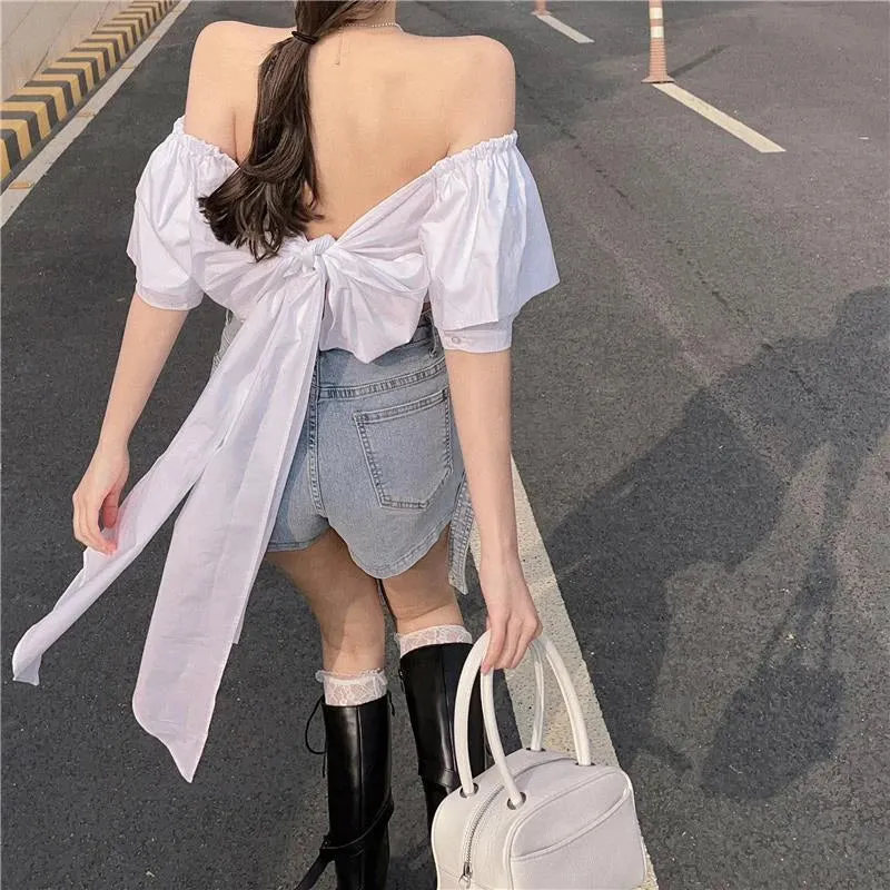 White Casual Long-sleeved Summer Office Outwear Blouse