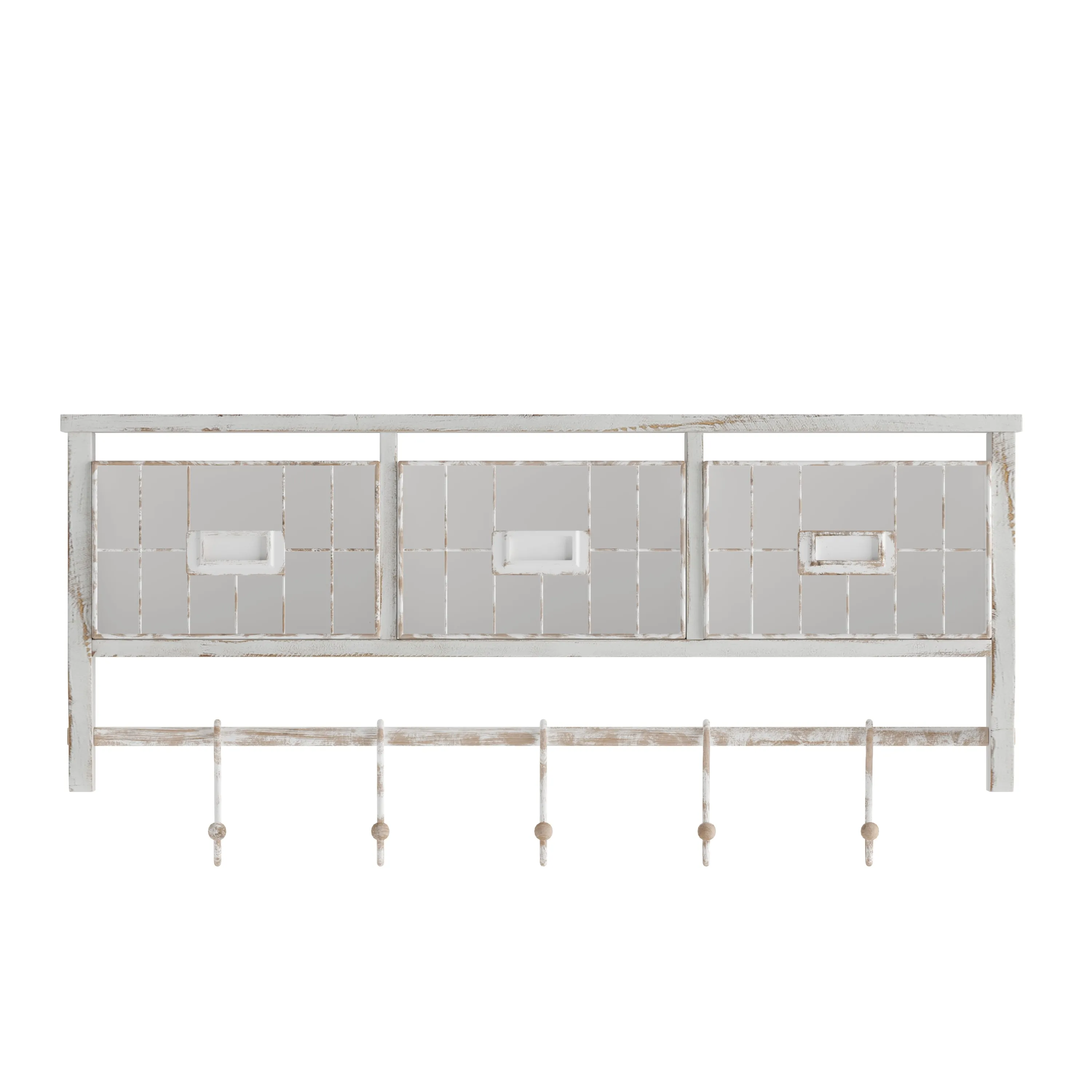 Whitewashed Wall Storage Rack HFMHD-GDI-CRE8-012315-GG