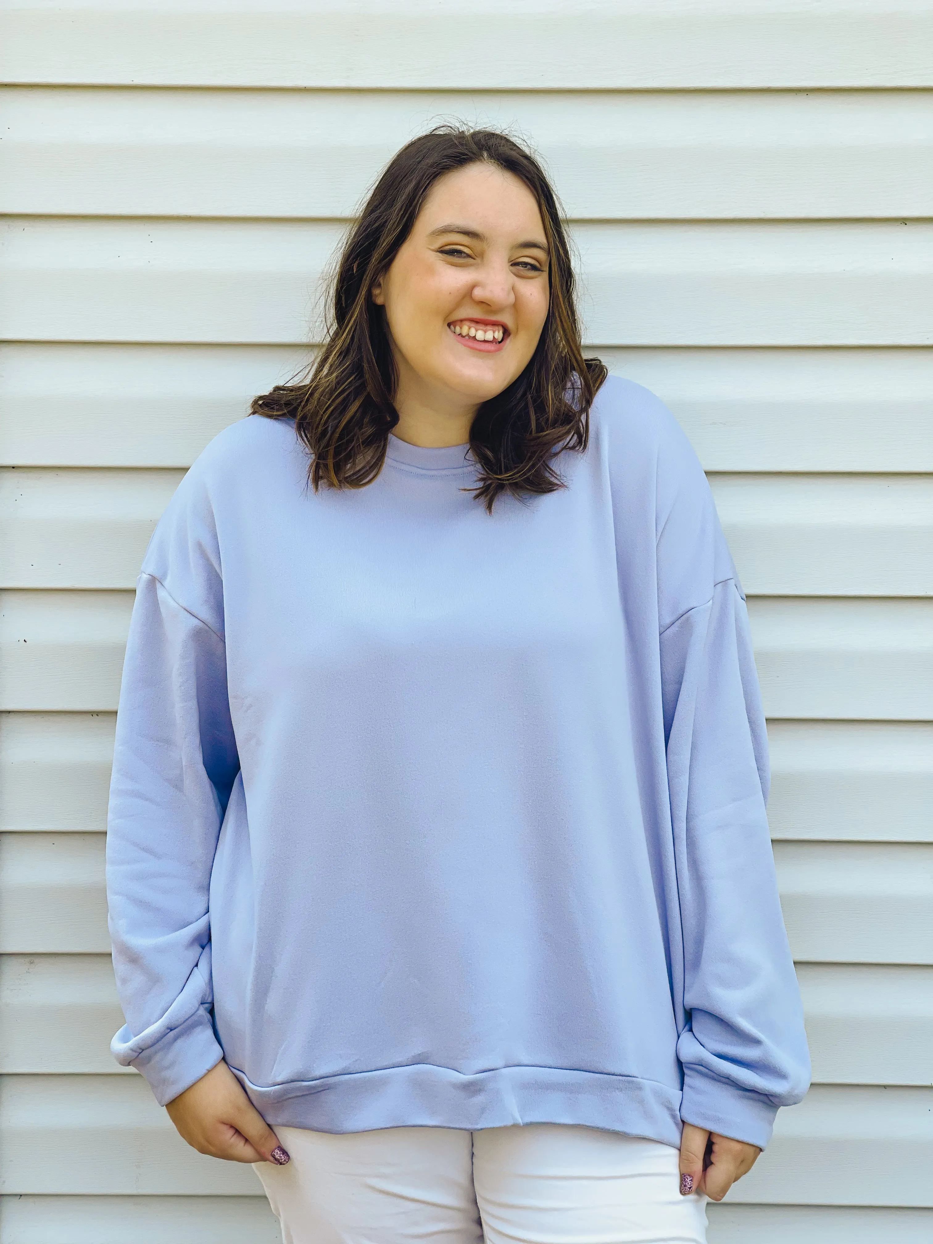 Willow Periwinkle Fleece Pullover with Pockets