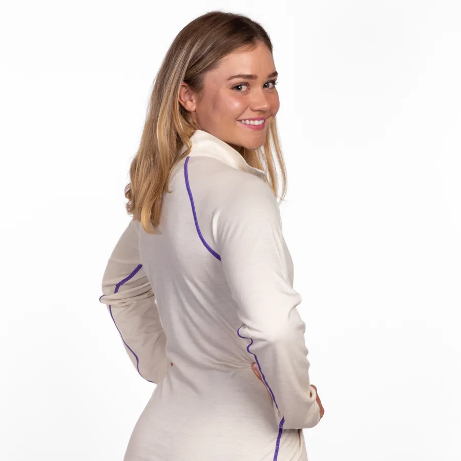 Women's Alpaca Base Layer Quarter Zip