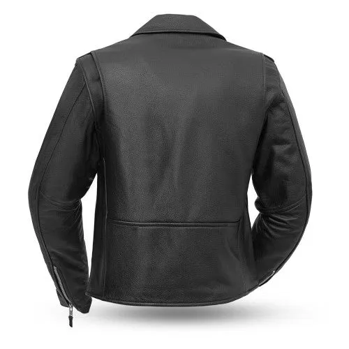 Women's Basic Motorcycle Jacket