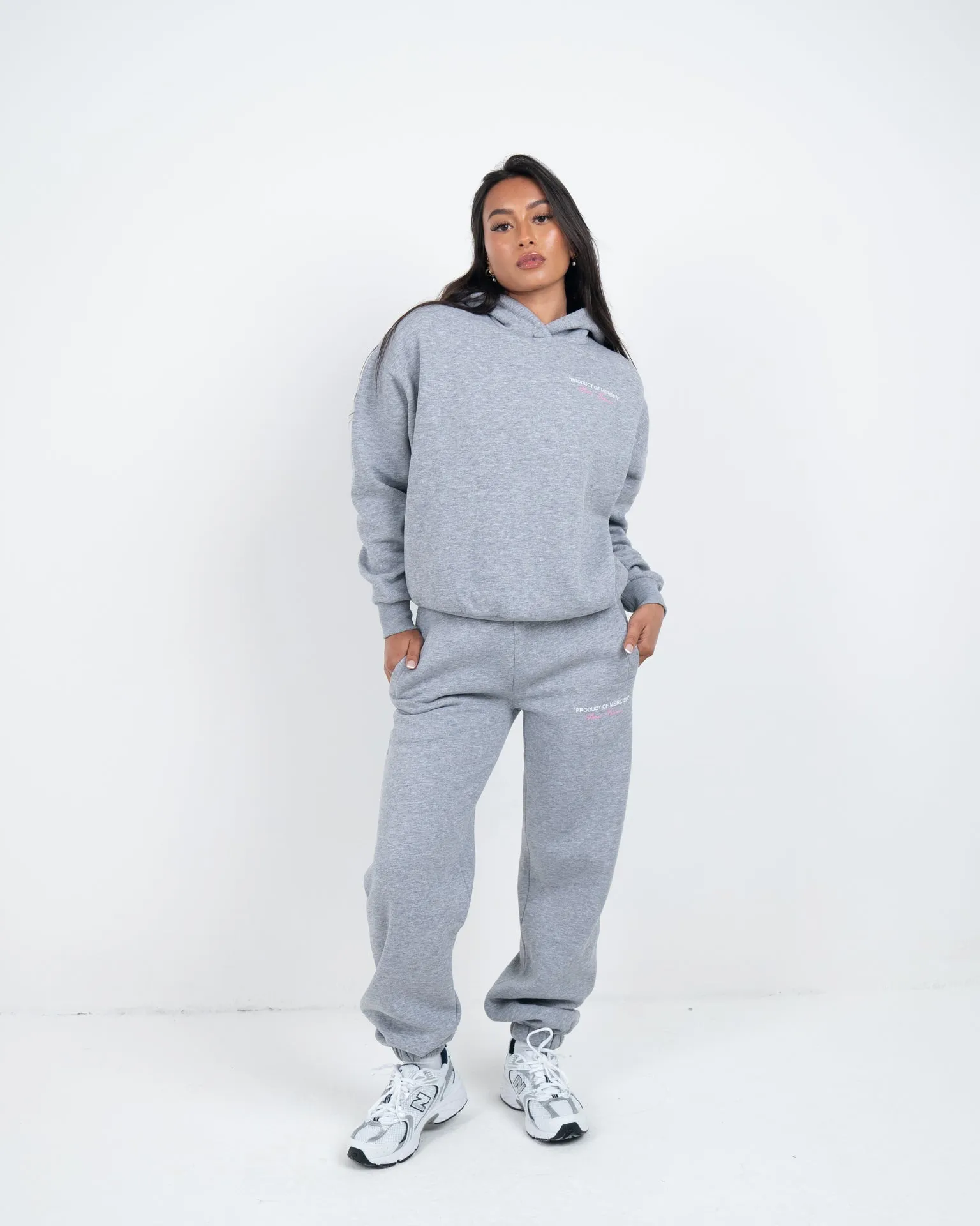 Womens Grey White Product Of Mercier Joggers