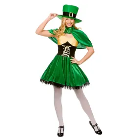 Womens Lucky Leprechaun Fancy Dress Halloween Costume