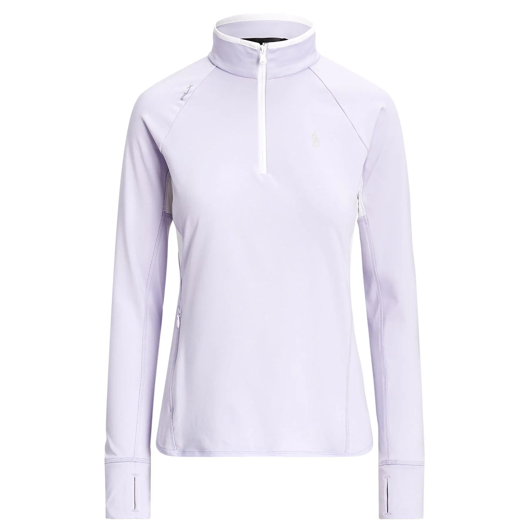 Womens Performance Quarter Zip Pullover Flower Purple/Cramic White - SS24