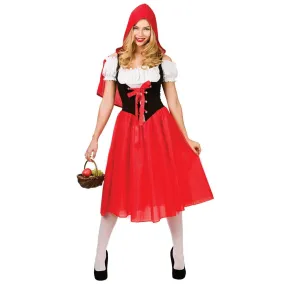 Womens Red Riding Hood Fancy Dress Halloween Costume