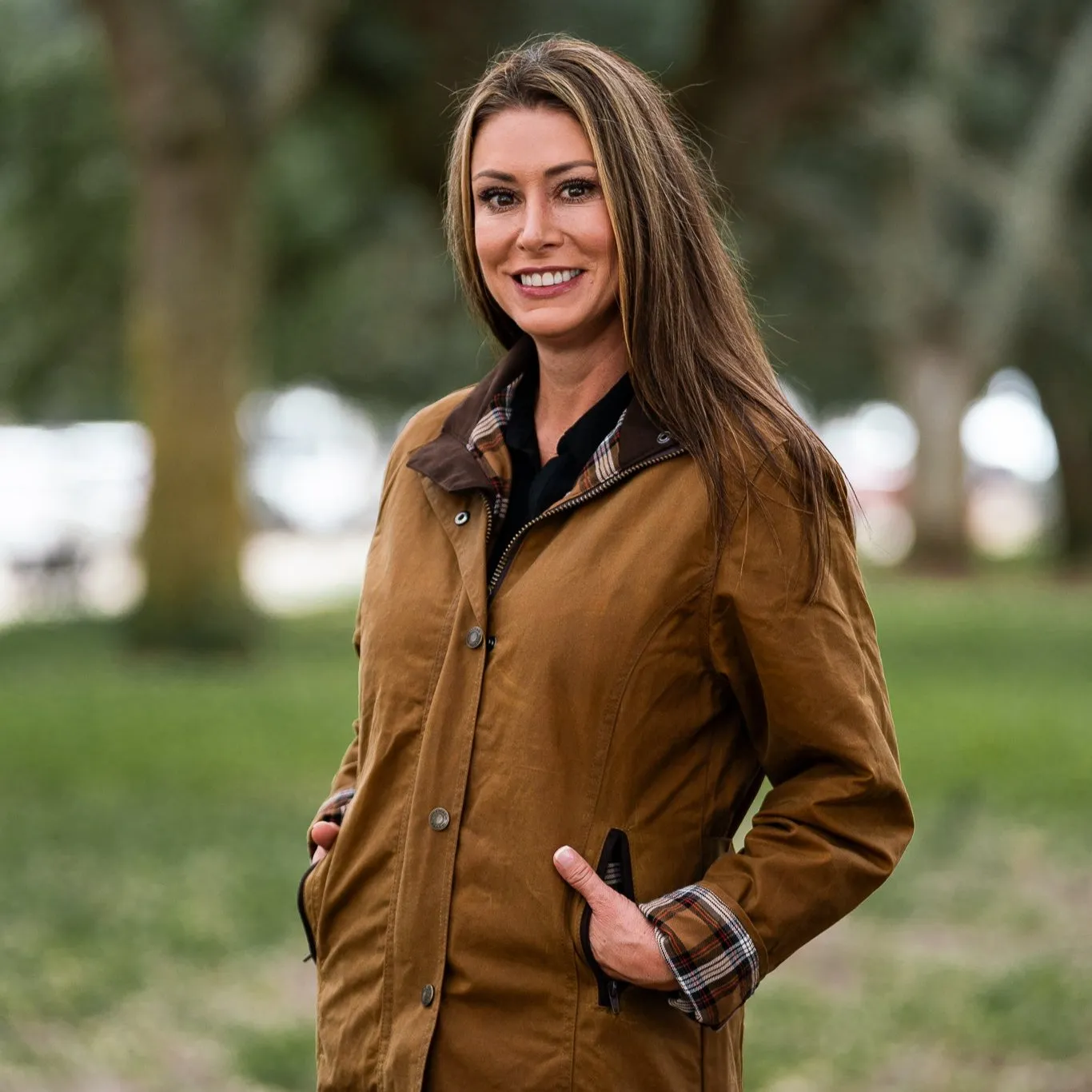 Women's Waxed Briar Jacket Field Tan